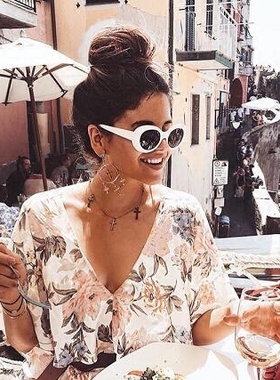 墨镜前卫风太阳眼镜水原希子同款