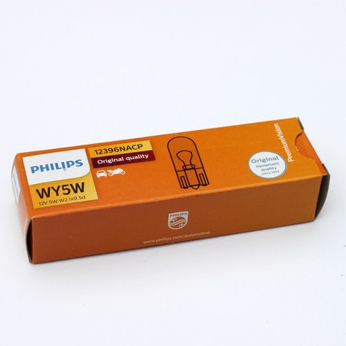 飞利浦 示宽灯汽车灯泡 T10插泡 12961 W5W 12V 室内灯牌照 - 图1