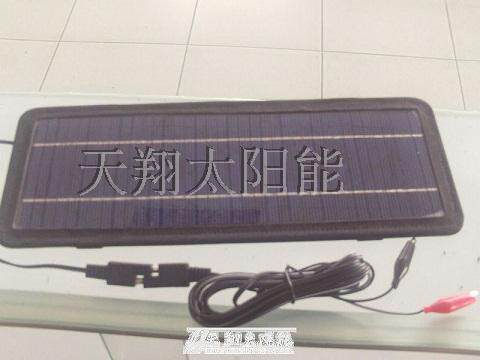 便携车用4.5W太阳能充电器汽车电瓶涓流充电直流插头配件买一送三 - 图0