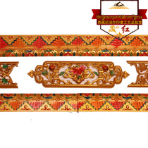 Hidden Red Hand Painted 28cm Mascot Flowers Board Side Marqu Ziza Symmetric Line of Concealed Furnishing