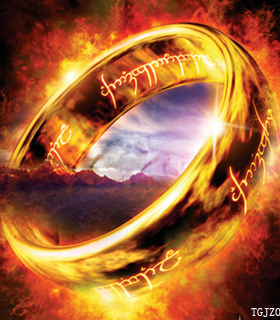 魔戒指环王钨金项坠霍比特人