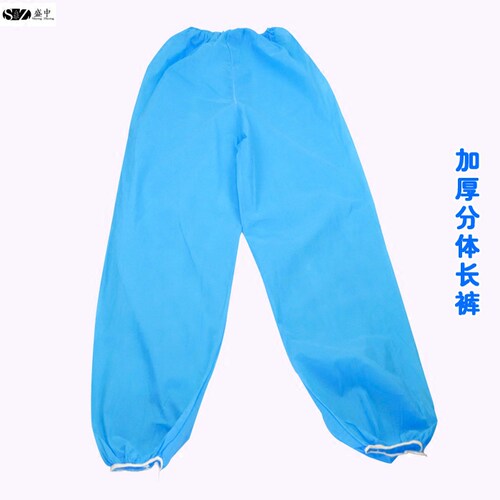 一次性无纺布防护服分体式工作服防尘带帽隔离服加厚透气衣服 - 图0
