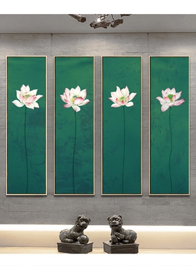 新中式风禅意软装设计师床头画