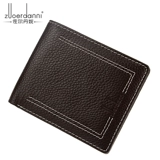 Короткий бумажник, кожаный вместительный и большой кошелек, из натуральной кожи, воловья кожа, в корейском стиле