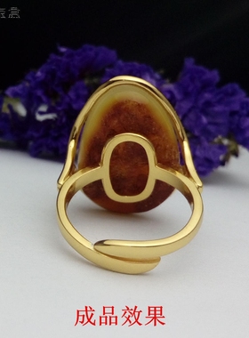 s925纯银镀白金镀黄金素银 欧款梨形 女款 活口 戒指托空托 16*22