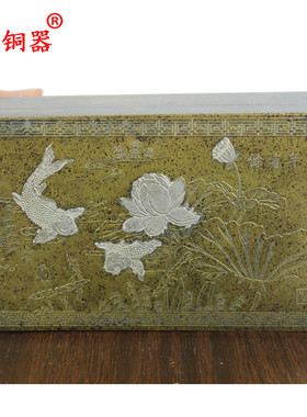 黄铜文房四宝摆件工艺品