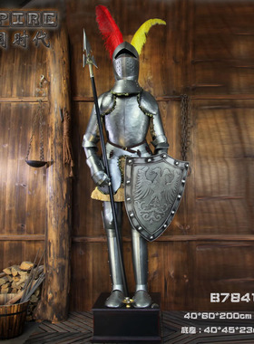 斯巴达模型中世纪风酒吧门口摆件