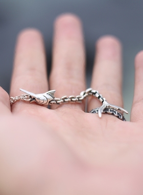 鱼骨项链光复号纯银女