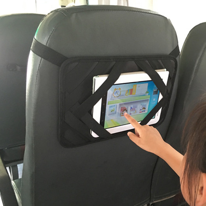 車載通用平板電腦iphone汽車後座後排背枕支架頭枕收納包ipad車用