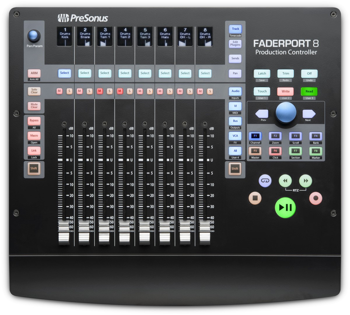 普瑞声纳PreSonus FaderPort 8/16音频控制器录音软件DAW控制台-图1