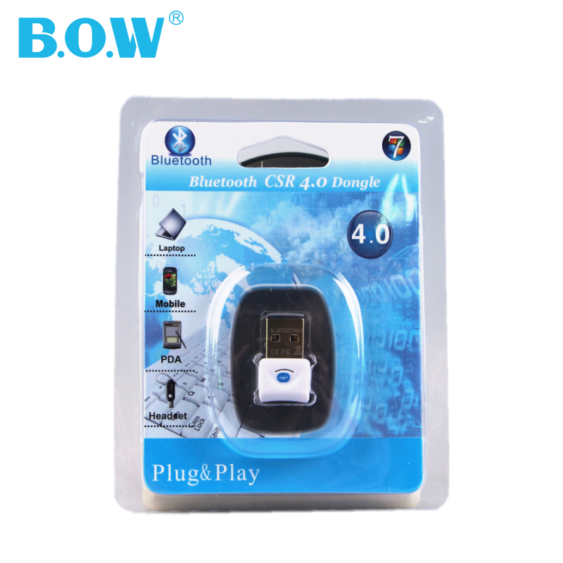 BOW航世藍芽USB4.0介面卡 藍芽鍵盤耳機發射接收器3.0支援WIN7/8