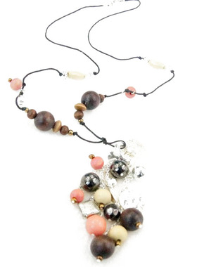 复古配饰项链木质百搭女