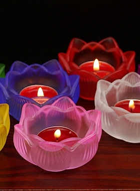 烛台灯座摆件七彩琉璃全国包邮