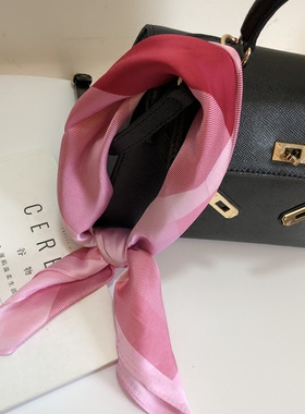 银行蓝色百搭装饰工作服小方巾