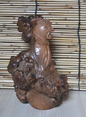 十二生肖木雕天然风水摆件工艺品