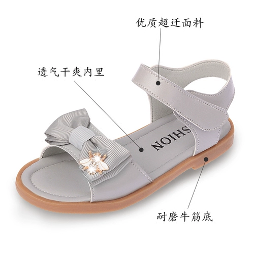 Летние сандалии, детская обувь для принцессы, 2022, подходит для подростков, мягкая подошва, в корейском стиле