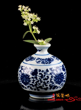 景德镇陶瓷迷你小花瓶插花器桌面