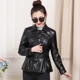 2019 thu đông da mới da nữ thời trang ngắn da cừu thắt lưng da áo khoác mỏng mỏng áo thủy triều - Quần áo da áo khoác da lộn lót lông nữ Quần áo da