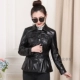 2019 thu đông da mới da nữ thời trang ngắn da cừu thắt lưng da áo khoác mỏng mỏng áo thủy triều - Quần áo da áo da nữ xịn nhập khẩu Quần áo da