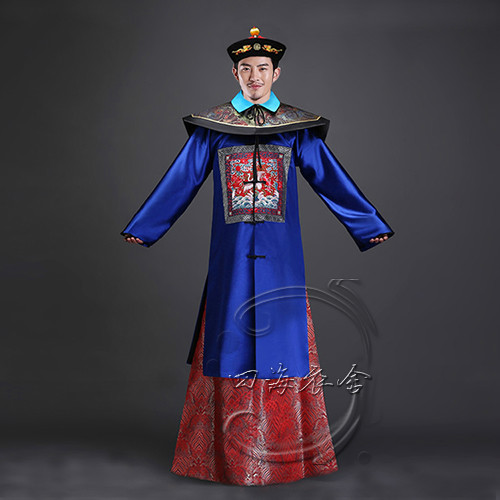 古装 清朝白鹤大臣官员侍郎官服朝服纪晓岚和珅戏服舞台表演服装