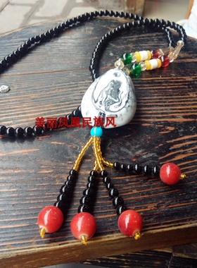 原创复古民族风手工串珠百搭项链