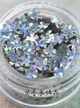 diy四叶草美甲手工滴胶亮片