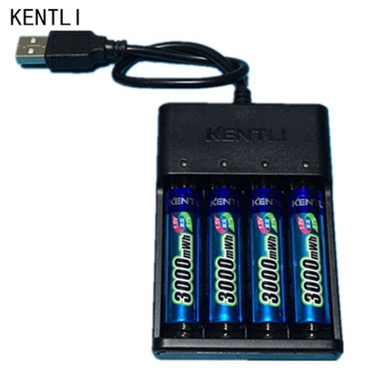 金特力 5號充電電池5號套裝 AA1.5V鋰電池 數碼相機電池充電套裝