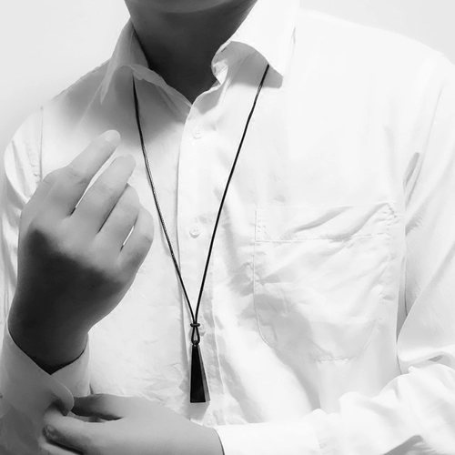 Оригинальная натуральная подвеска, свитер, ожерелье подходит для мужчин и женщин с кисточками, подарок на день рождения