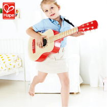German Toy Lemotion Red Guitar Early Melody Baby Children Toys 6 Strings Big Gift Gift Canon