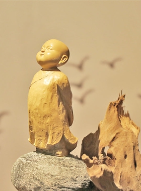 摆件台湾小沙弥创意工艺礼品