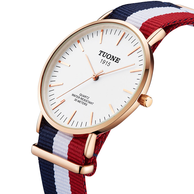 帝宏男超薄潮流女学生简约石英表 tuone帝宏国产腕表