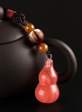 复古毛衣链长款玉石女大气挂坠