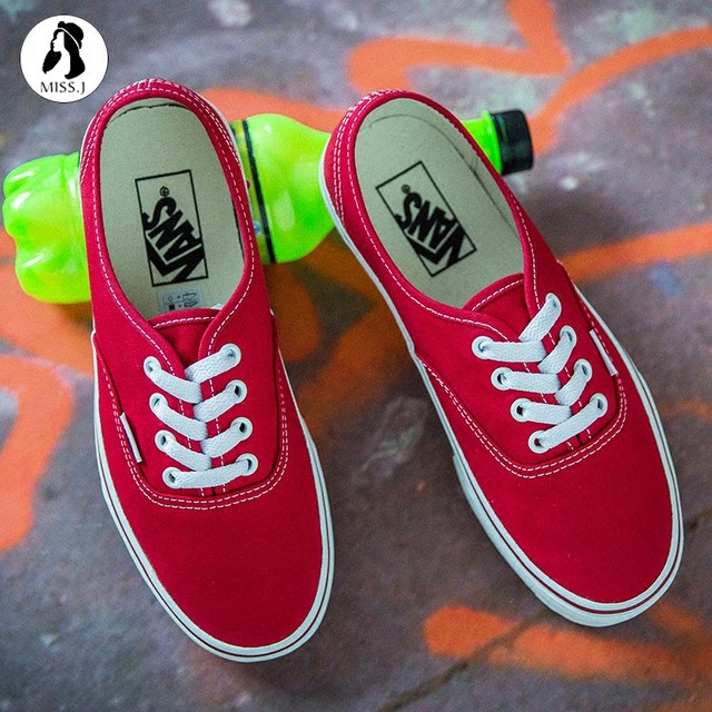 red canvas shoes mens