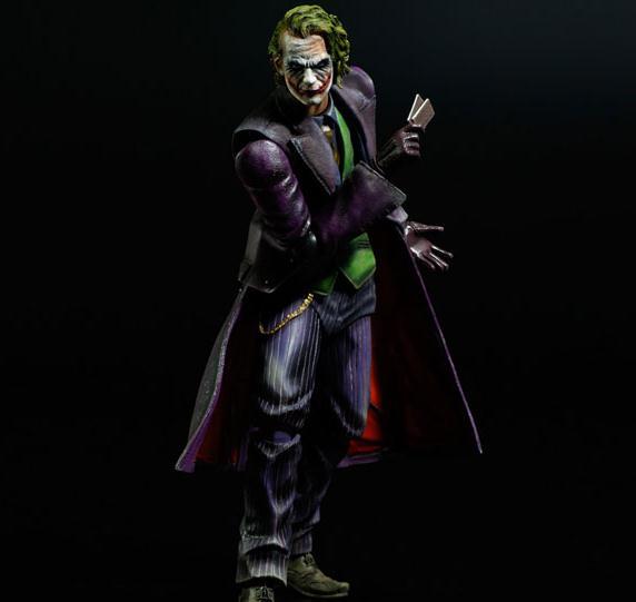 包郵Square Enix PlayArts改阿甘瘋人院小丑 蝙蝠俠THE JOKER手辦