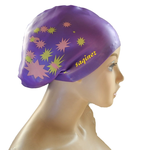 Силиконовая модная плавательная шапочка для плавания для взрослых, водонепроницаемый плавательный аксессуар