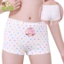 Đồ lót bé gái, đồ lót trẻ em lớn, bé gái, học sinh, quần boxer, cotton, in hình dễ thương, quần an toàn chấm - Quần áo lót