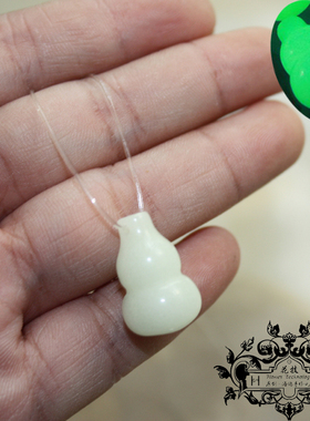 个性手工天然夜光原石发光葫芦