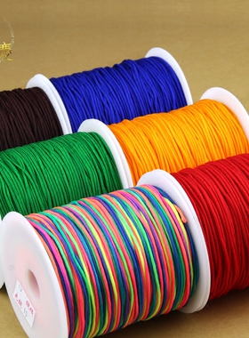 a玉线吊坠红绳子串珠diy手工材料