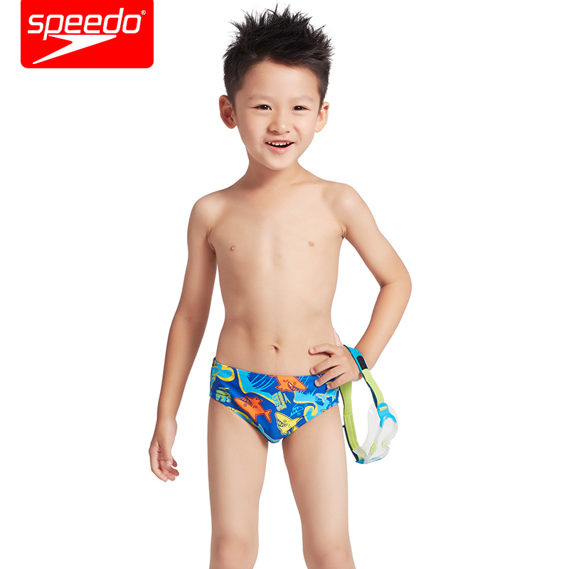 speedo兒童泳褲 2-6歲小童三角游泳褲男孩舒適泳衣寶寶卡通泳褲