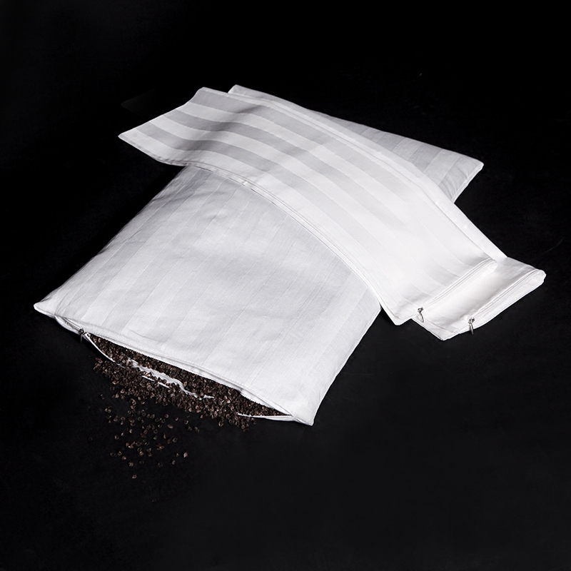 枕芯套内胆套拉链纯涤棉双层枕头皮儿童荞麦壳决明子抱枕单人双人 - 图1