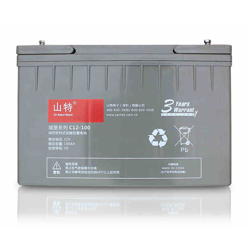 SANTAK山特UPS不間斷電源專用鉛酸電池12V100AH 城堡系列C12-100