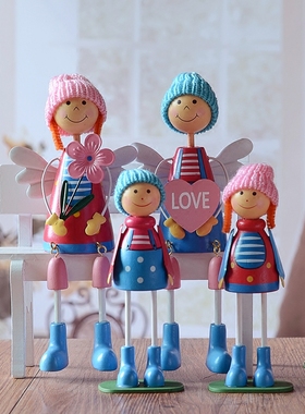 吊脚娃娃摆件大号创意电视柜摆设