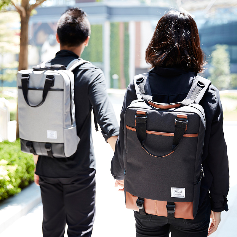 蘋果戴爾雙肩電腦包15.6/14寸17華碩惠普筆記本旅行揹包男女書包時尚簡約潮流揹包雙肩包學院風小清新書包