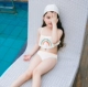 2019 cô gái Xia Xin thời trang cầu vồng sóng ba mảnh áo tắm trẻ em bikini chia đôi áo tắm cha-con - Đồ bơi trẻ em