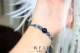 Blue AI macrame sáp dây hướng dẫn tự làm vòng tay vòng cổ chuỗi chuỗi bện vật liệu dây để gửi hướng dẫn - Vòng chân vòng chân nữ đẹp Vòng chân