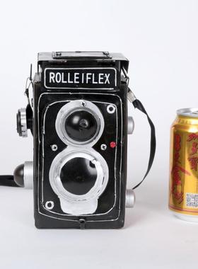 相机模型禄来铁皮摆件复古