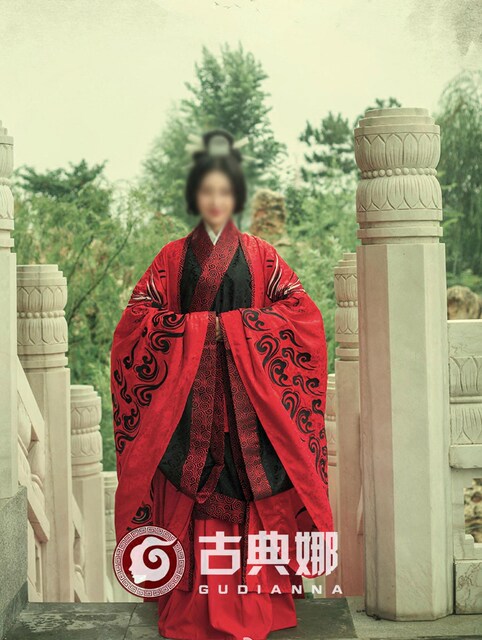 Hanfu Chinese wedding classical wedding bride Han Dynasty