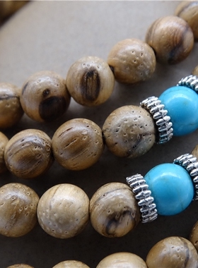 越南沉香木男女款文玩佛珠手链