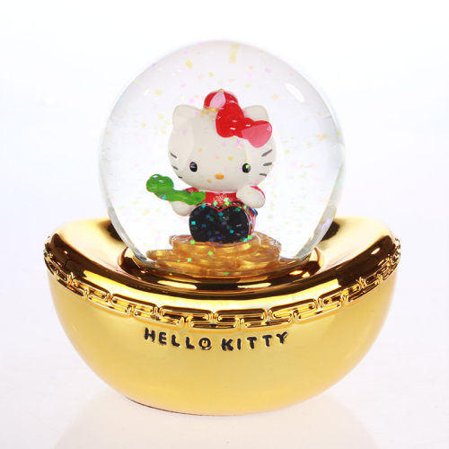 JARLL水晶球KITTY招財进宝摆件金如意送女生小朋友闺蜜送生日礼物 - 图3