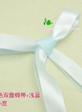 双层缎带雪纱带鞋带蝴蝶结小白